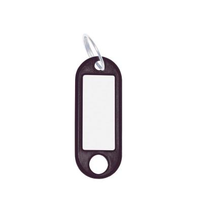 Porte clefs noir anneaux 18mm pack de 10