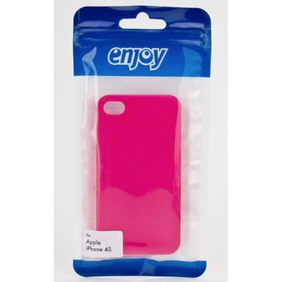 Coque rigide Enjoy rose mat pour iPhone 4/4S