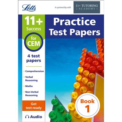 11+ Practice Test Papers Book 1, Inc. Audio Download: For The Cem Tests (Letts 11+ Success) (Paperback)