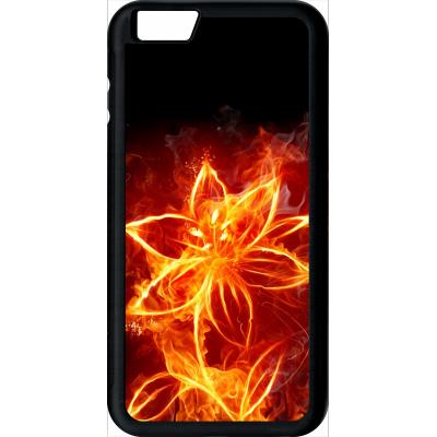 Coque apple iphone 6+ plus fleur en feu fire flowers