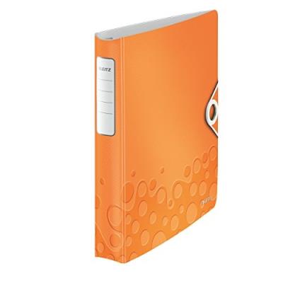 Leitz wow a4 30mm classeur à anneaux - métallique orange 42400044