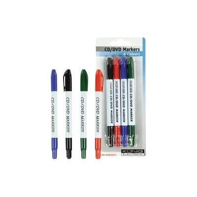 König CMP-MARKER21 - set permanent markers voor CD/DVD