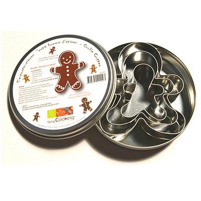 Boîte 3 découpoirs inox - Petit homme d'épices