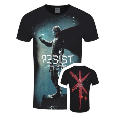 Within Temptation T-Shirt Resist Jumbo Cover Homme NoirXL