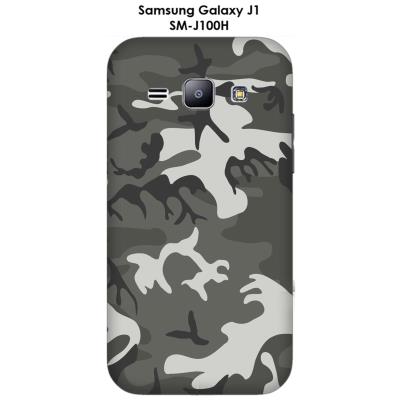 Coque Samsung Galaxy J1 - SM-J100H Camouflage 4 gris