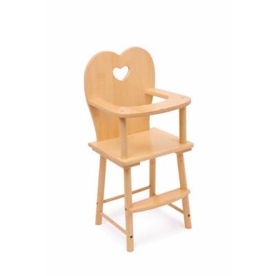 Chaise haute en bois pour poupée Lucia
