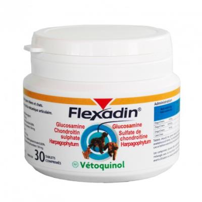 Comparer les prix de Flexadin arthrose chien chat - 30 comprimés