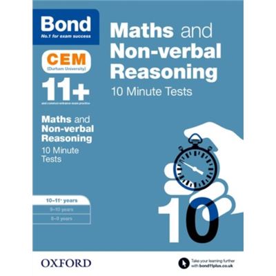 Bond 11+: Maths & Non-Verbal Reasoning Cem 10 Minute Tests: 10-11 Years (Paperback)