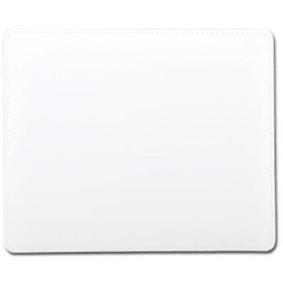Speedlink Notary Soft Touch Tapis de Souris (Aspect Cuir Élégant, Surface Souple, Bordure Cousue) Blanc