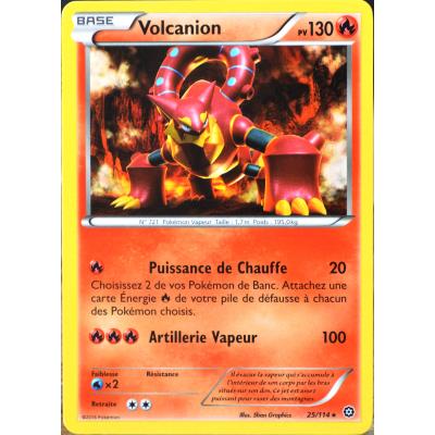 Acheter carte Pokémon 25/114 Volcanion 130 PV État correct - 16,00 € carte Pokémon 25/114 Volcanion 130 PV État correct - Pokémon reconditionné disponible sur Fnac