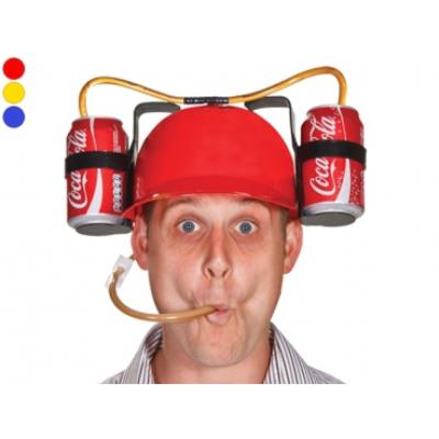Casque spécifique et fun à  boire bleu HA : déguisement fete accesssoire costume