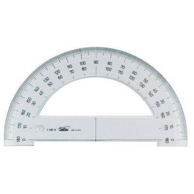 Demi-cercle plastique 15 cm