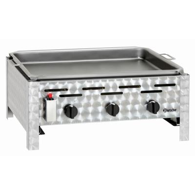 Grill pierre lave 40 à gaz avec grille pour viande