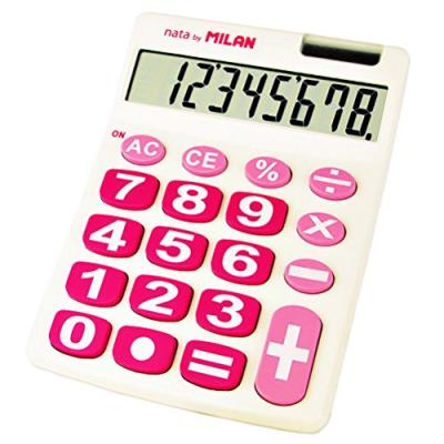 Blister calculatrice bleue et grise 8 chiffres avec étui Blister calculatrice bleue et grise 8 chiffres avec étui