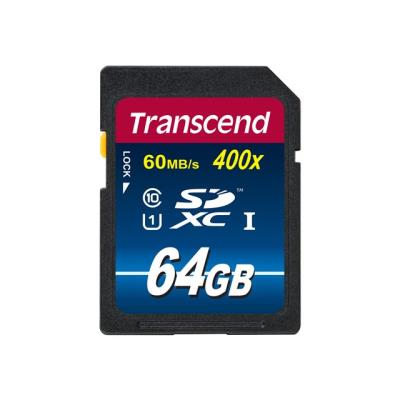 Transcend Premium - flashgeheugenkaart - 64 GB - SDXC UHS-I