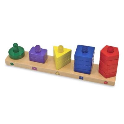 Melissa & doug - 10379 - loisir créatif - planche d'empilage et de tri