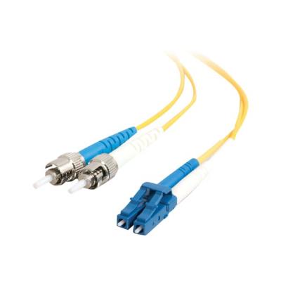 C2G LC-ST 9/125 OS1 Duplex Singlemode PVC Fiber Optic Cable (LSZH) - verbindingskabel - 3 m - geel