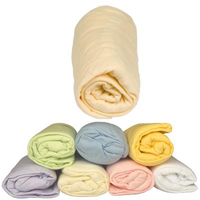 Drap housse lit 70x140 cm Jaune Bambisol