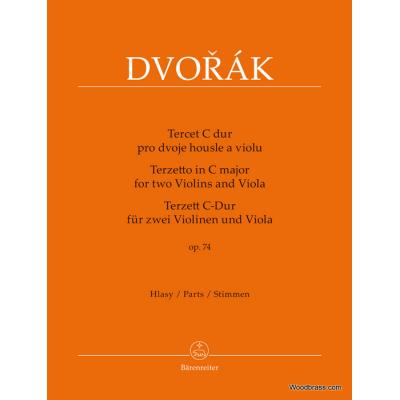 Partitions classique BARENREITER DVORAK A. - TERZETTO IN C MAJOR OP.74 - PARTS Ensemble à cordes