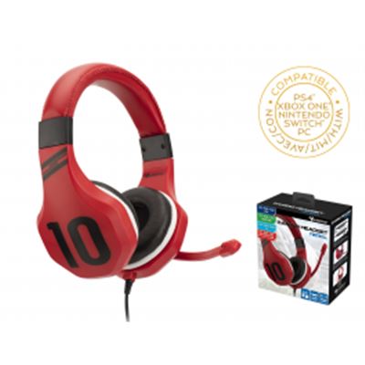 Subsonic - Casque Gaming avec micro pour PS4 / Xbox one/ PC / Switch - Rouge