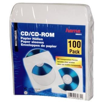 Hama x6 Pochette de classeur CD/DVD 6 CDs/DVDs/disques Blu-ray plastique  blanc transparent 10 pc(s) (l x H x P) 238 x 1 - Conrad Electronic France