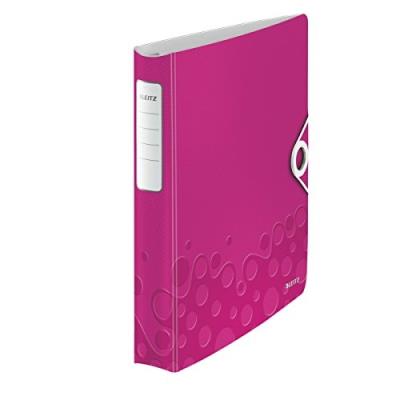 Leitz wow classeur à anneaux rose métallisé 30 mm format a4 42400023