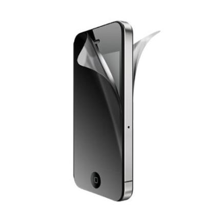 Icu sheer mirror plus film de protection écran pour iphone 4 film avant arrière carte applicateur chiffon microfibres