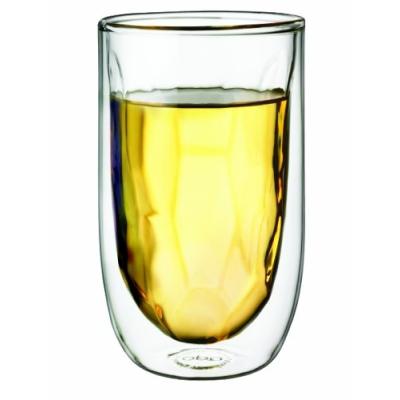 qdo lot de 2 verres effet cristallisé 400 ml