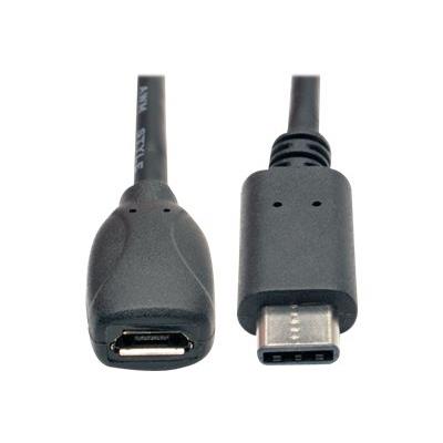 Tripp Lite 6 Inch USB 2.0 Hi-Speed Adapter Cable USB Type-C USB-C to USB Micro-B M/F 6 - USB-adapter type C - 15 cm