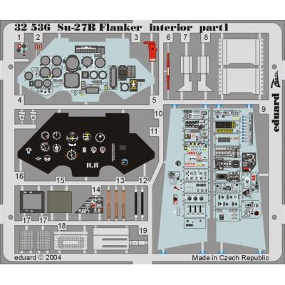 MAQUETTE SU 27B FLANKER INT.TRUMPET/32 EDUARD 32536
