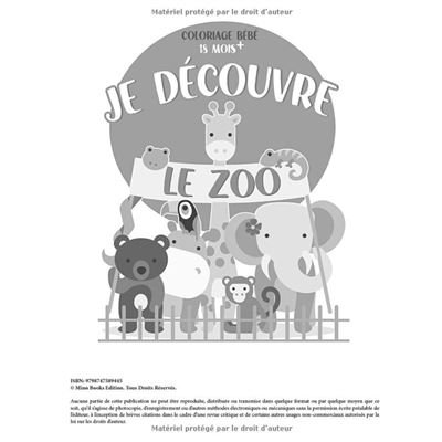 Coloriage Bébé 18 Mois - Je Découvre Le Zoo Coloriage éducatif spécial  bébés animaux - broché - NLFBP Editions, Livre tous les livres à la Fnac