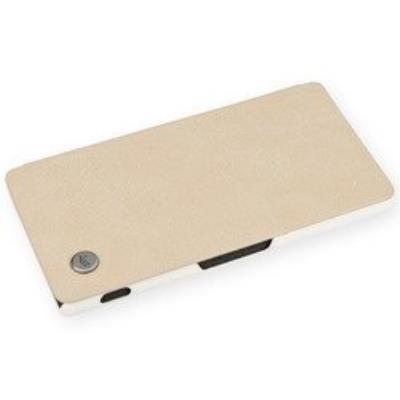 Qiotti book biz slim vintage pour sony xperia z2, creme - sadapte xperia z2 q3311003