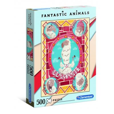 Clementoni puzzle Fantastic Animals500 pièces de lama