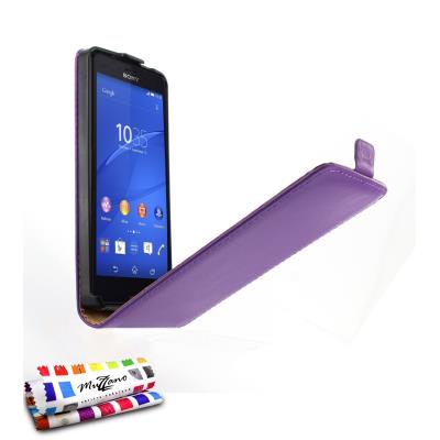 Etui Ã  Rabat Folio Open Flip Violet pour SONY XPERIA Z3 COMPACT
