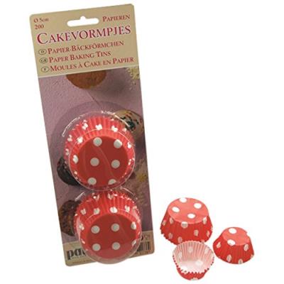 Patisse 2047904 caissette à cupcake 200 pièces en papier rouge