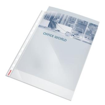 Sachet de 50 pochettes perforées en polypropylène 5-100ème aspect lisse  format A4