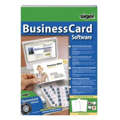 Sigel - SW670 - Logiciel pour cartes de visite - 1 CD-ROM comprenant 200 cartes de visite Import Allemagne