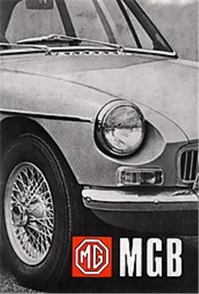 Mg Mgb Tourer & Gt (Us 68) Owner's Handbook