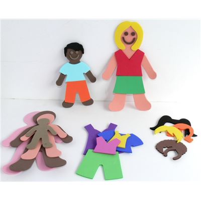 Forme en mousse bonhomme et vêtement - oz international