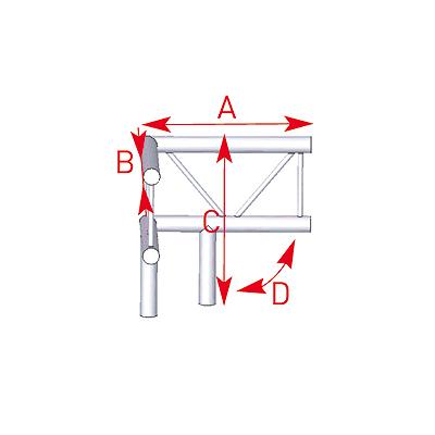 ASD 57AEX31V / Angle 3 départs 90Â°