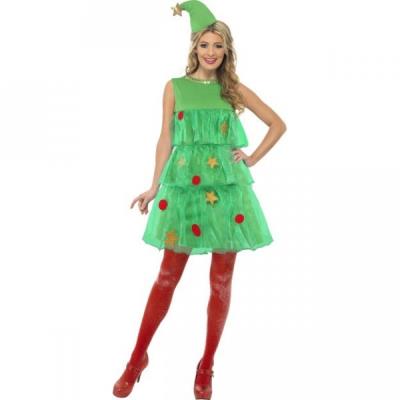 Costume de sapin de Noël pour femme - M