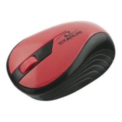 Titanum Rainbow 3D - muis - 2.4 GHz - rood