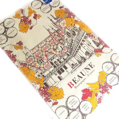 Torchon créateur 'Beaune' beige