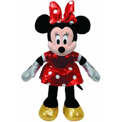 Ty Beanie - Disney - Minnie Mouse en Robe Rouge à Poids - Peluche Sonore 22 cm