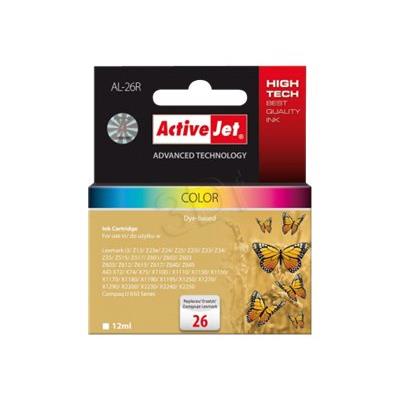 ActiveJet AL-26 - hoge capaciteit - kleur (cyaan, magenta, geel) - gereviseerd - inktcartridge (alternative for: Lexmark 10N0026 (#26))