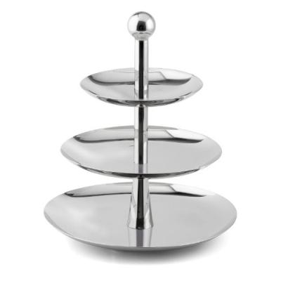 WEIS 16033 SERVITEUR À GÂTEAUX 3 NIVEAUX EN ACIER INOXYDABLE