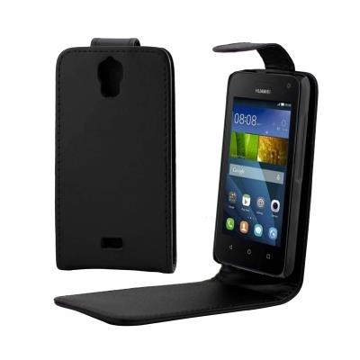 Huawei Ascend Y360 Coque Housse Cuir PU Noir