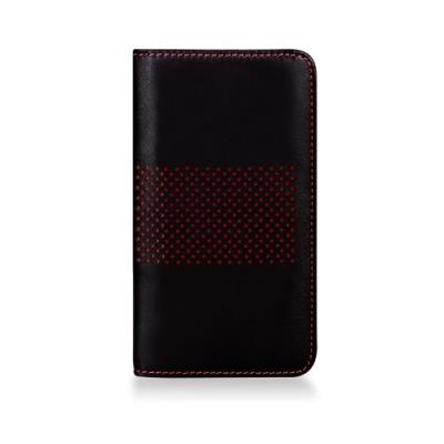 Blingmything étui portefeuille en cuir pour iphone 5 5c noir à pois