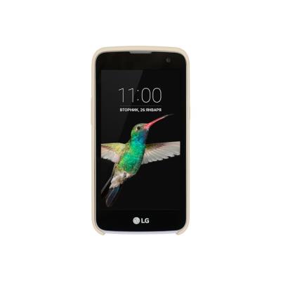LG Snap On Case CSV-170 - Achterzijde behuizing voor mobiele telefoon - polyurethaan, polycarbonaat - wit - voor LG K4