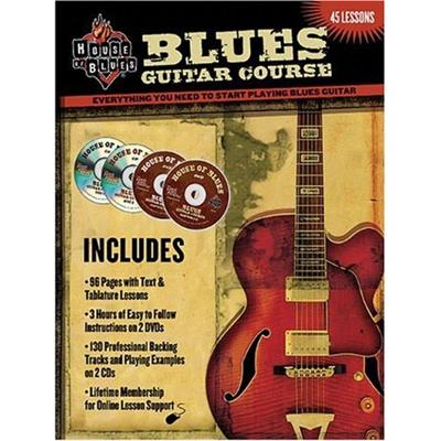 HOUSE OF BLUES BLUES GUITAR COURSE TAB +2CD+2DVD